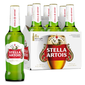 Stella Artois Bottle  4 x 6-pack